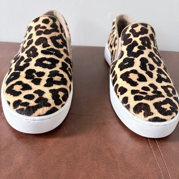 Michael Kors Keaton Leopard Calf Hair Slip On Sneakers - Picture 4 of 9